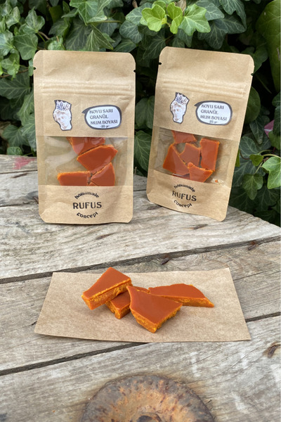 rufus concept Koyu Sarı Granül Mum Boyası 50gr