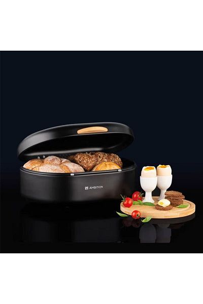 Ambition Bread storage box, black, Olivier