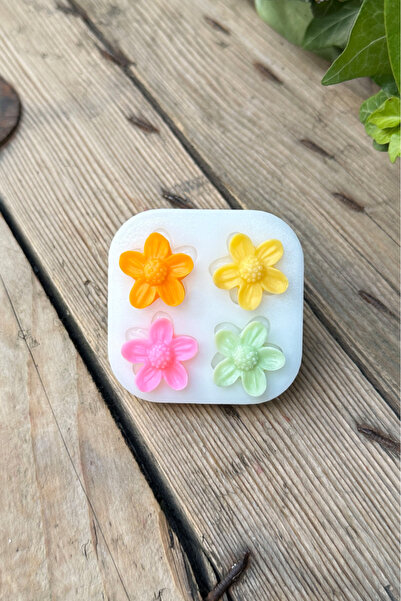 rufus concept Çöven Çiçeği 4'lü Silikon Mum Kalıbı