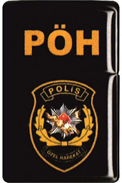 ATA TANITIM Ata Tanıtım yüksek kaliteli benzinli klasik çakmak.  Siyah " POLİS ÖZEL HAREKÂT/PÖH "