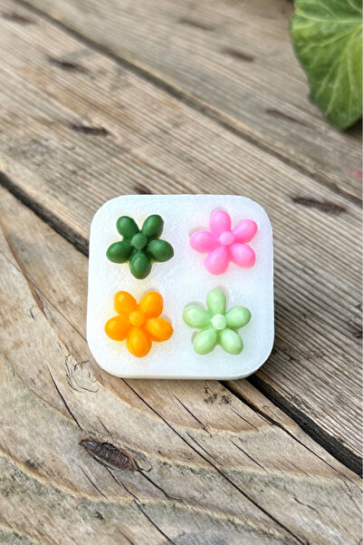 rufus concept Özlem Çiçeği Dörtlü Mum Kalıbı (SİLİKON) (1 ADET)