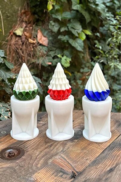 rufus concept Yılbaşı Ağacı Set-2 Mum Kalıpları (3 ADET KALIP) (1 ADET)