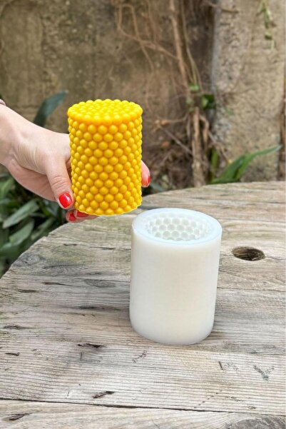 rufus concept Bubble Silindir Tekli Mum Kalıbı (Silikon)