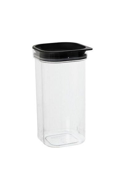 PLAST TEAM Storage container with black lid 2.5L, Hamburg