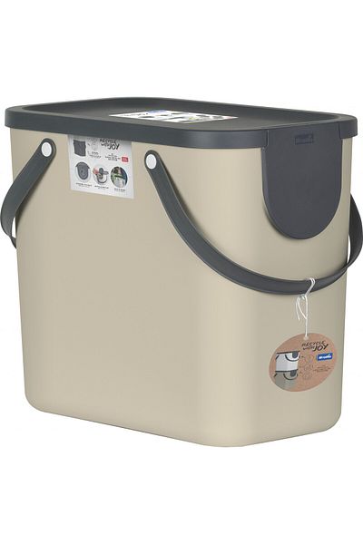 Rotho Cos colectare selectiva 25L, cappuccino, Albula