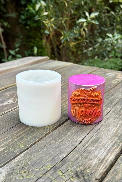 rufus concept Anneler Günü Silindir Silikon Mum Kalıbı