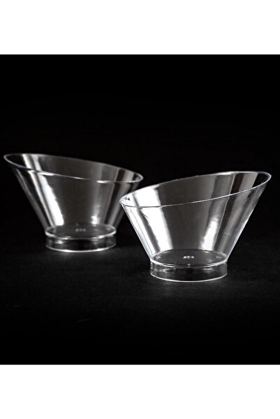 14Süs 14 SÜS Plastik Oval Tatlı Kabı Kasesi 220cc 15 Adet