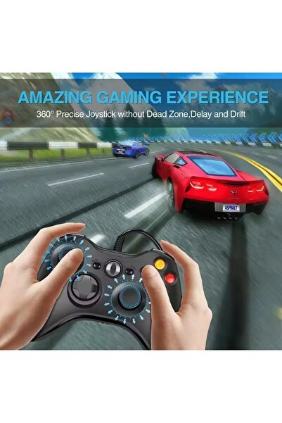 xbox 360 Titreşimli Wired Controller Kablolu Gamepad Joystick Xbox360/PC Oyun Kolu