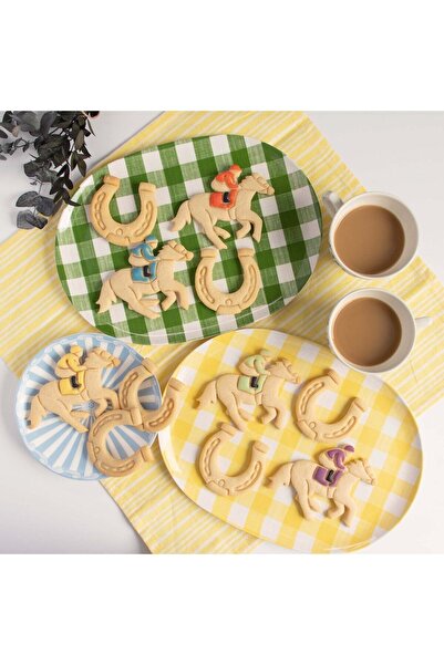 Hobist قالب كوكي جوكي و حدوة الحصان - قالب لب السكر، مجموعة مزدوجة