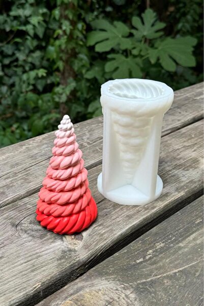 rufus concept Örgü Ağaç Silikon Mum Kalıbı