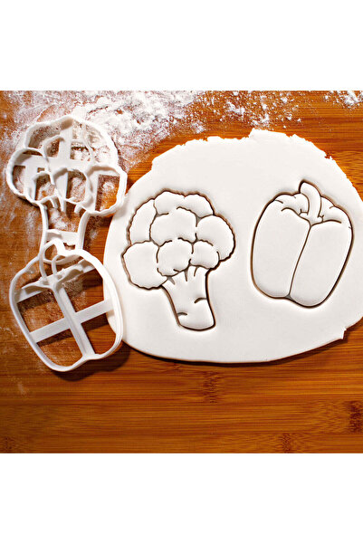 Hobist قالب البروكلي والفلفل المحشو وقالب لب السكر