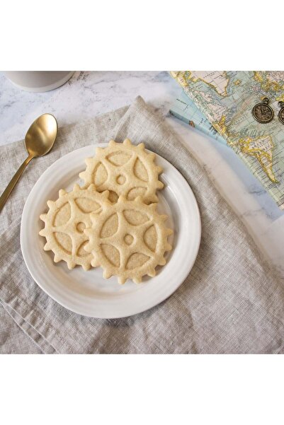 Hobist قالب البسكويت الملولب Steampunk وقالب لب السكر