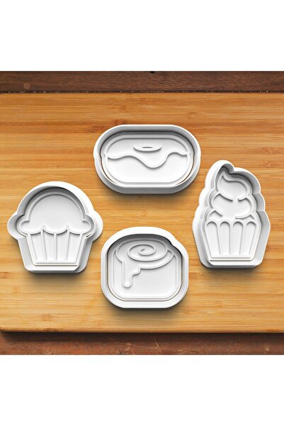 Hobist كب كيك دونات حلويات - قالب كوكيز وبلاستيك السكر