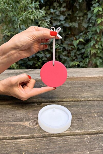 rufus concept Dairesel Koku Tableti Silikon Mum Kalıbı