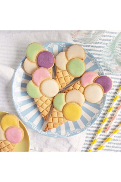 Hobist Külahlı Dondurma Kurabiye Kalıbı Ve Şeker Hamuru Kalıbı 10cm