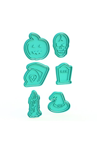 Hobist مجموعة قوالب بسكويت الهالوين مكونة من 6 قطع