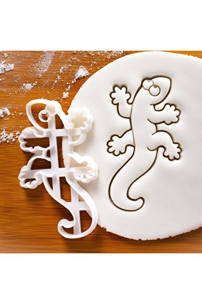 Hobist قالب كوكيز جيكو للزواحف اللطيفة وقالب لب السكر