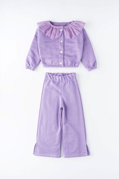 Banamio Ashley Glittery Tulle Cotton Scallop Set for Baby Girl
