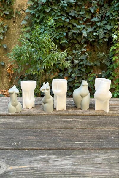 rufus concept Kadın Vücut Üçlü Silikon Mum Kalıp Seti