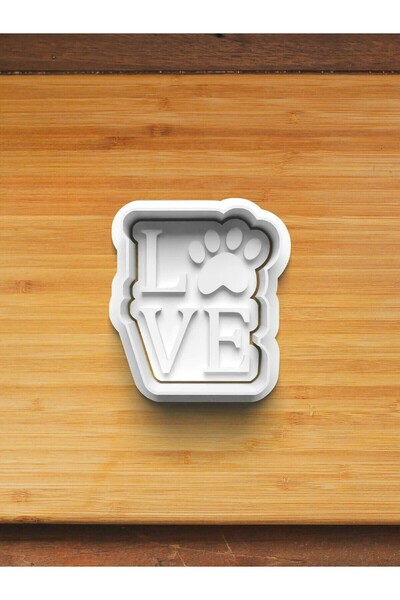 Hobist قالب كوكي ونموذج لب السكر مع حروف الحب