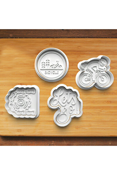 Hobist قالب كوكي للدراجة وقالب لب السكر