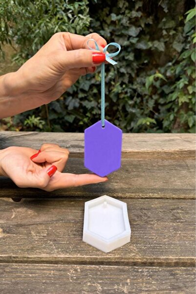 rufus concept Altıgen Koku Tableti Silikon Mum Kalıbı