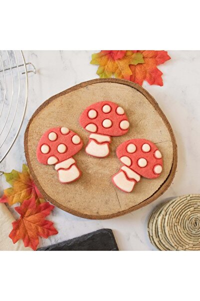 Hobist قالب كوكي على شكل فطر - قالب لب السكر