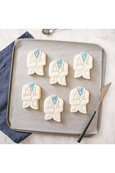 Hobist قالب كوكي مريلة الطبيب وقالب لب السكر