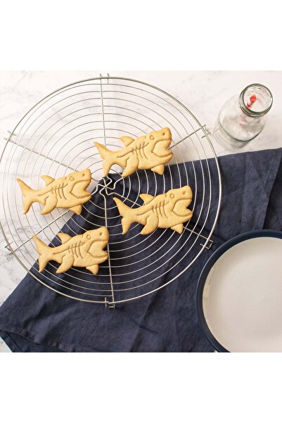 Hobist قالب بسكويت سمك القرش من ميجالودون وقالب لب السكر