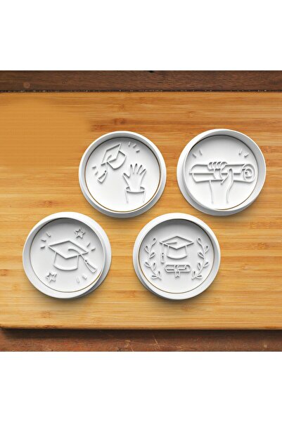 Hobist قالب كوكي بتصميم التخرج وقالب لب السكر