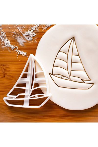 Hobist Sailing Ship Cookie Mold and Sugar Dough Mold