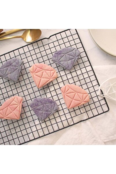 Hobist قالب كوكي الماسي وقالب لب السكر