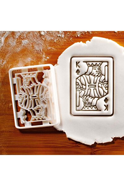 Hobist قالب كوكي ورقي لبطاقات اللعب للفتيات على شكل كوب وقالب لب السكر