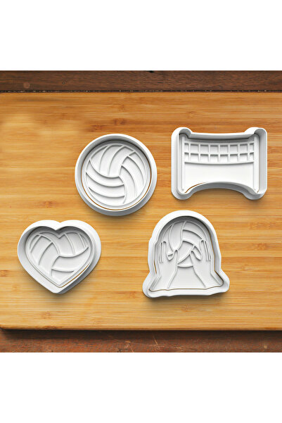 Hobist قالب كوكي الكرة الطائرة وقالب لب السكر