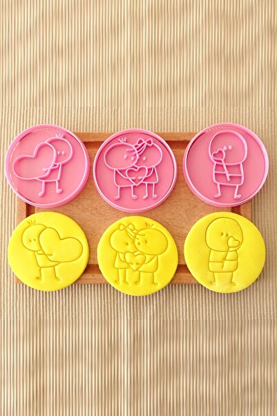 Hobist قالب كوكي لعيد الحب على شكل قلب وقالب لب السكر