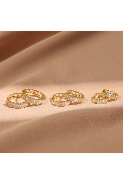 Choice مجموعة B من Yupsk مكونة من 6 قطع من أقراط الأذن اللامعة من الزركون بال...