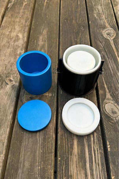 rufus concept PYKSİS Dairesel Orta Kapaklı Kasnaklı Silikon Kap Kalıbı