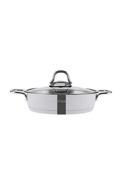 Mask Em San Verna Steel Pan with Glass Lid 20 cm