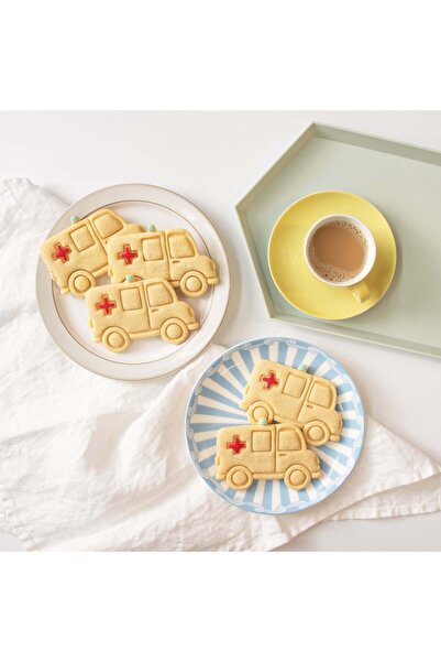 Hobist قالب كوكي سيارة إسعاف وقالب لب السكر