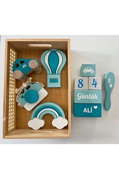 mogokids Objeli bebek anı küpü seti tam set bebek dekor