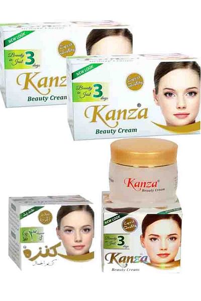 Kanza Kanza Beauty Soap Set with Herbal Extract Cream - 85g 2 Soaps and 2 Creams