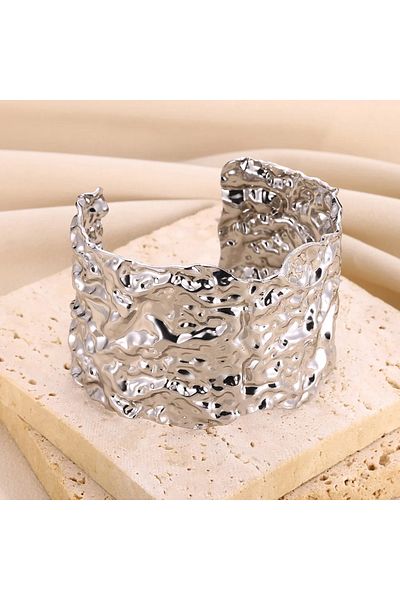 Choice B1586P Exquisite Classic Bump Pattern Openning Bangles Bracelet For Women Cuff Bracelet Gold Color S