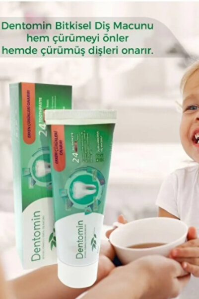 ODTA 2 Adet 75ml Durulama Gerektirmeyen Yutulabilir Bitkisel Florürsüz Doğal Diş Macunu