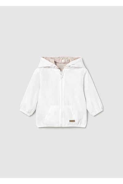 MAYORAL Newborn Baby Boy Child Windbreaker-Dual Face Coat White