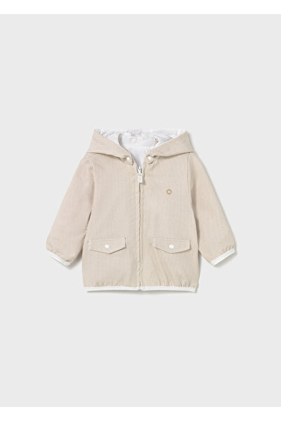 MAYORAL Newborn Baby Boy Child Windbreaker-Dual Face Coat White