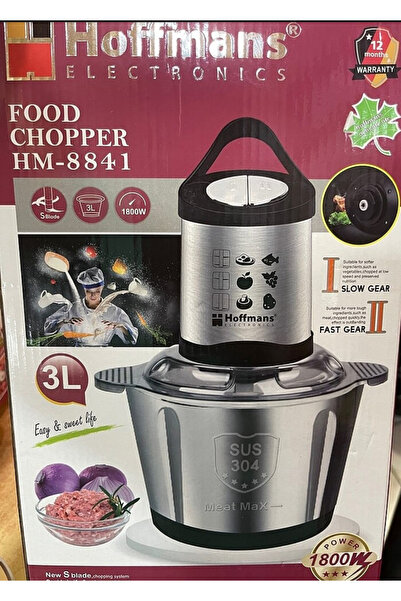 Home Elektrikli Paslanmaz Çelik Kollu 5 Litre Et Kıyma Sebze Meyve Doğrayıcı Blender