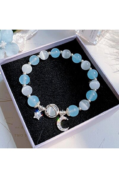 Choice 805088-سوار متعدد الألوان من حجر عين القط المرصع بالنجوم للنساء على إن...