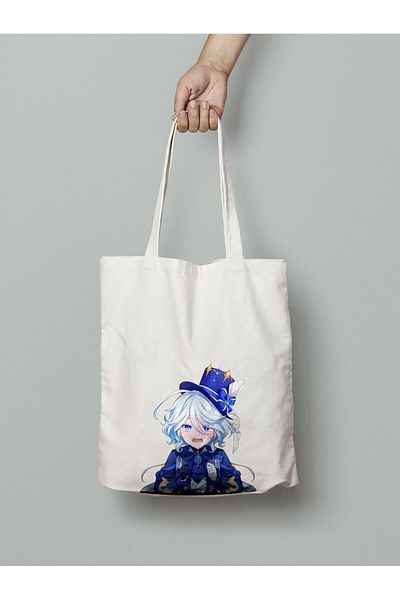 Akumastik Genshin Furina Cloth Bag 35X40Cm - Anime Bag - Tote Bag