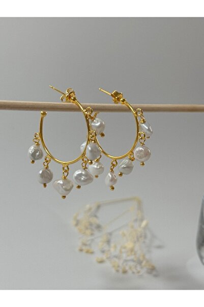 DURAN TAKI TASARIM Hakiki İnci Gümüş Küpe