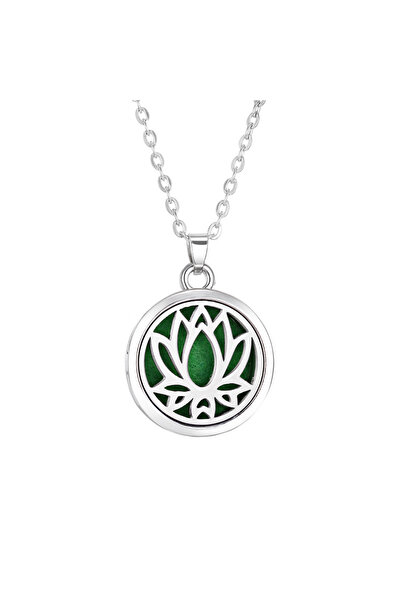 Choice قلادة شجرة الحياة العطرية الجديدة من الفولاذ المقاوم للصدأ باللون الفض...